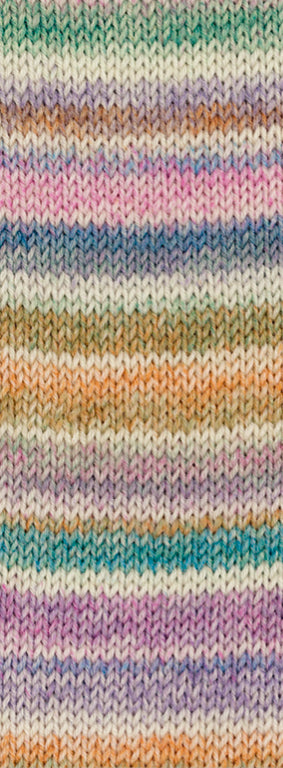 Cool Wool 4 Socks Print 7753 Grijs / Turquoise / Fuchsia / Oranje
