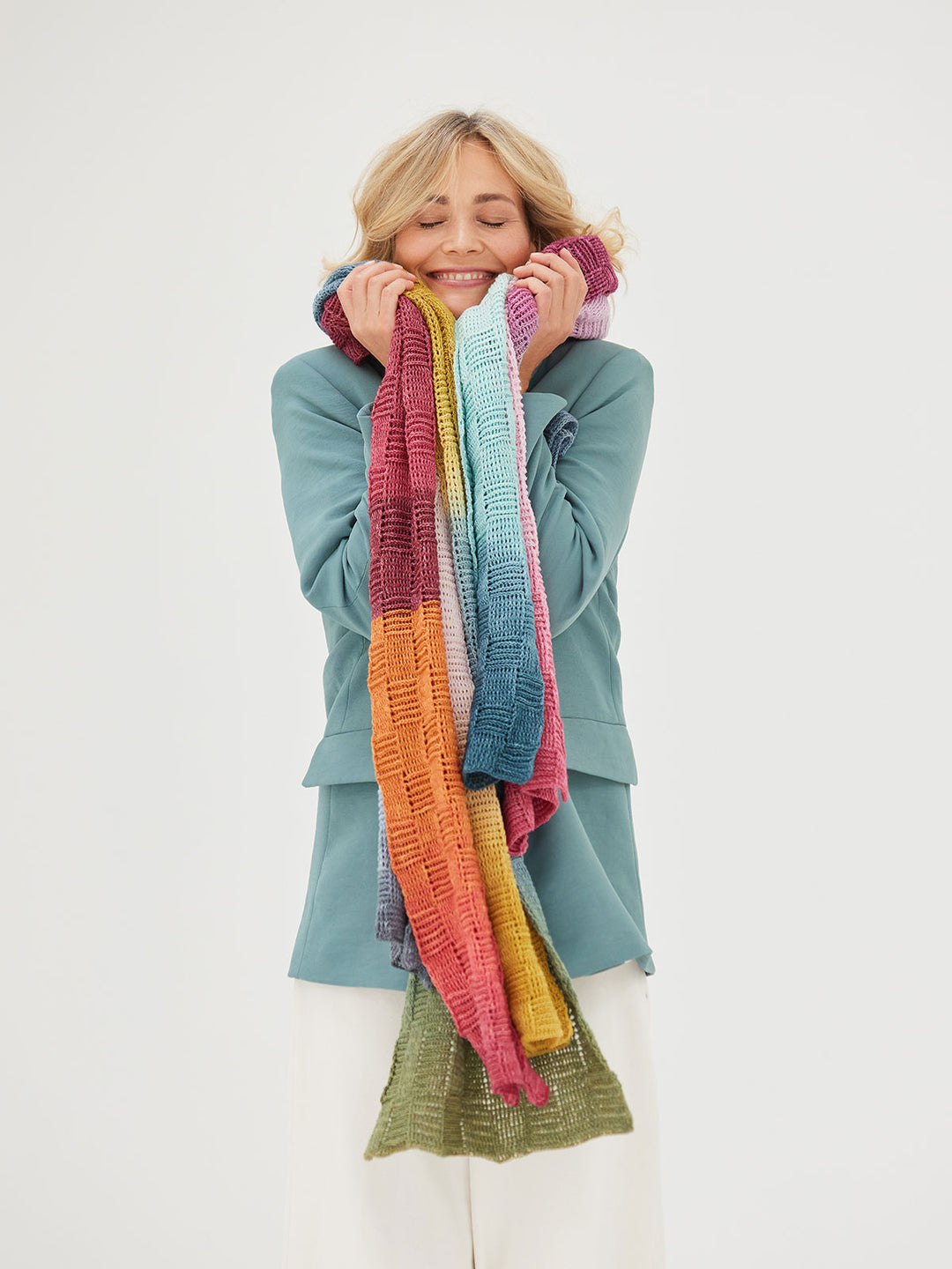 Haakpakket Cool Wool Lace Hand-dyed sjaal