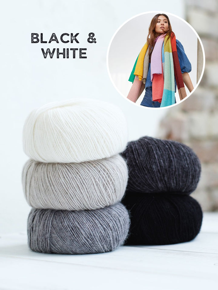 Breipakket Ecopuno Colorblock sjaal
