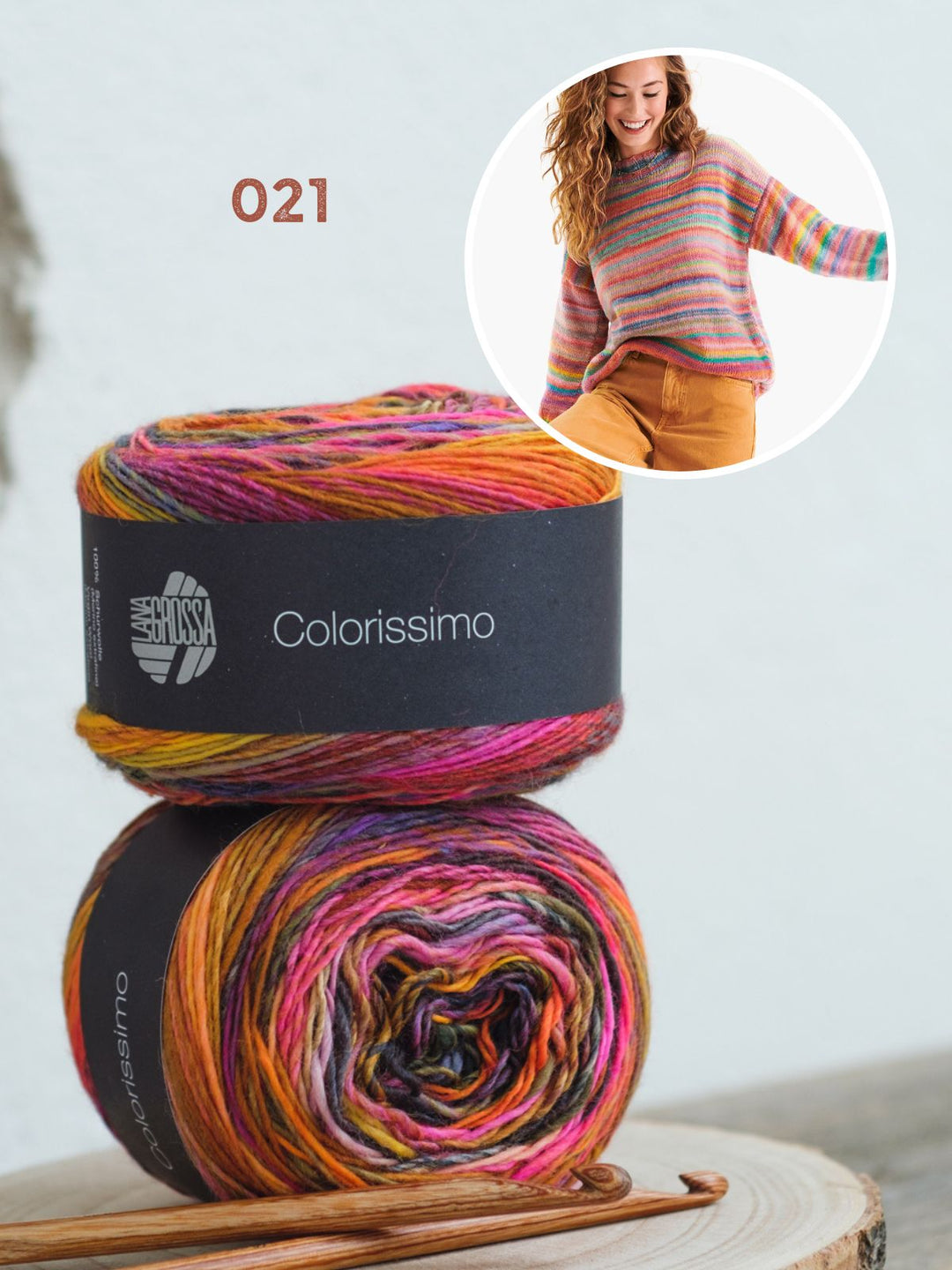 Breipakket Colorissimo trui in tricotsteek