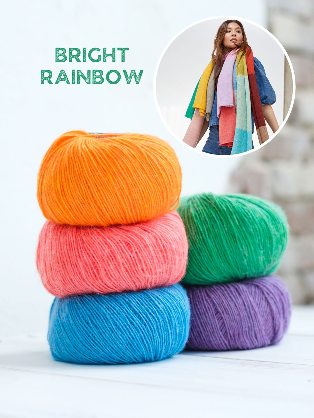 Breipakket Ecopuno Colorblock sjaal