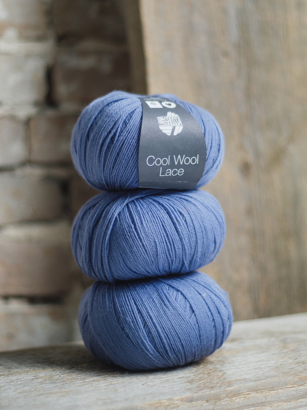 Cool Wool Lace 002 Grijsblauw
