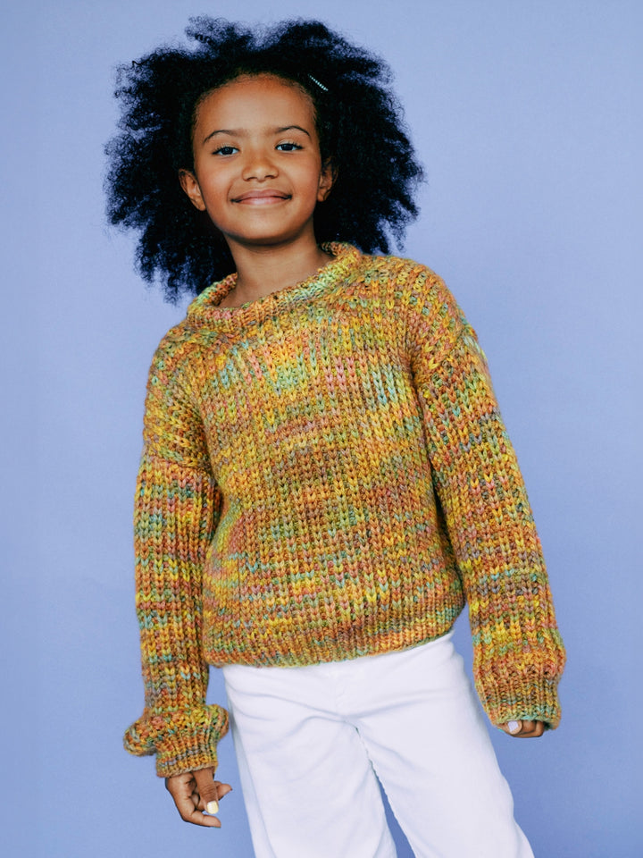 Breipakket Cool Merino Big Color pullover - kids