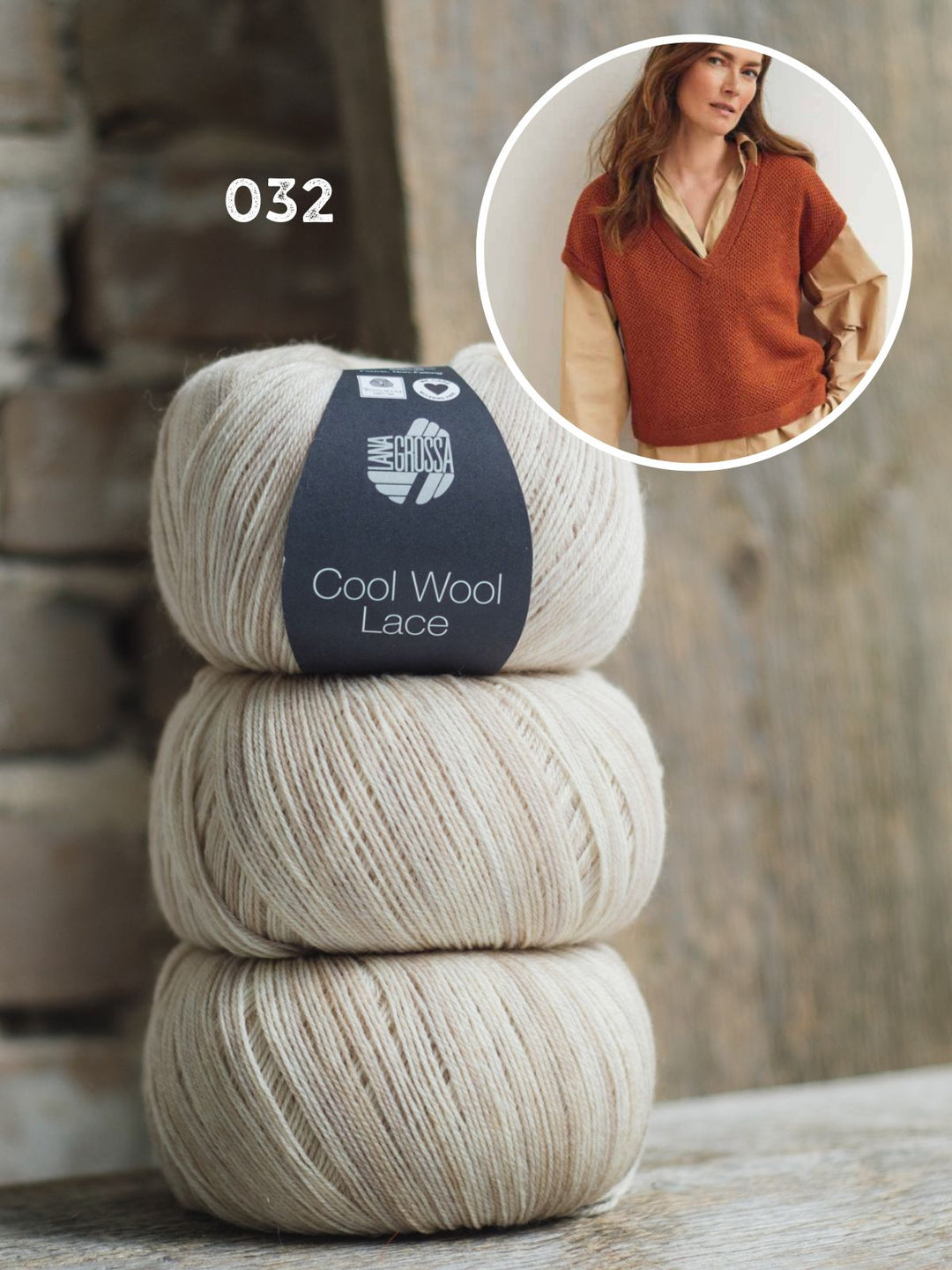 Breipakket Cool Wool Lace slipover