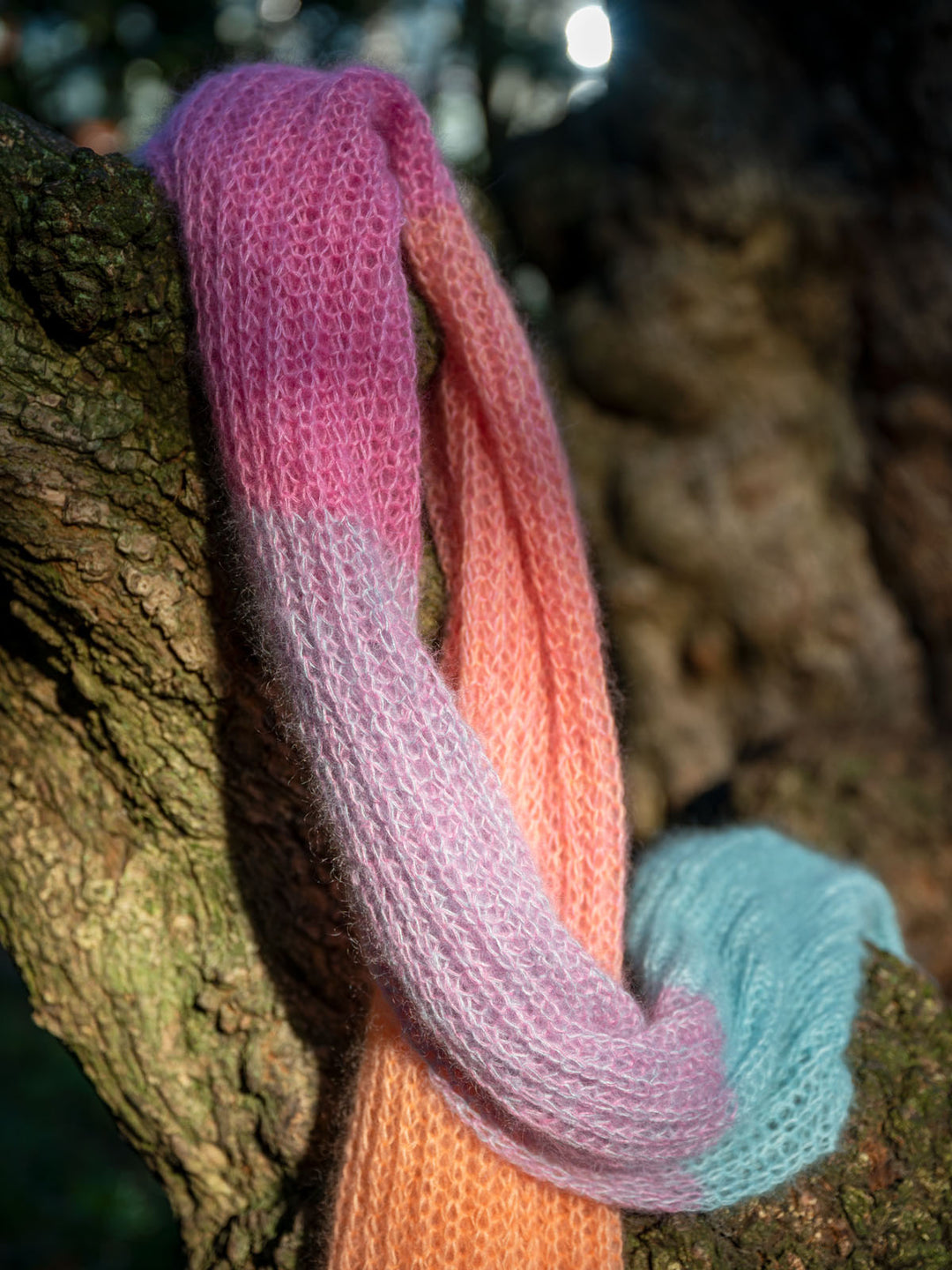 Breipakket Silkhair sjaal in patentsteek