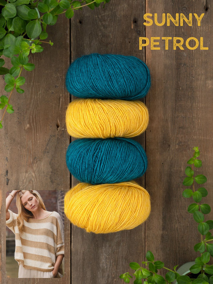 Breipakket Ecopuno pullover in twee kleuren