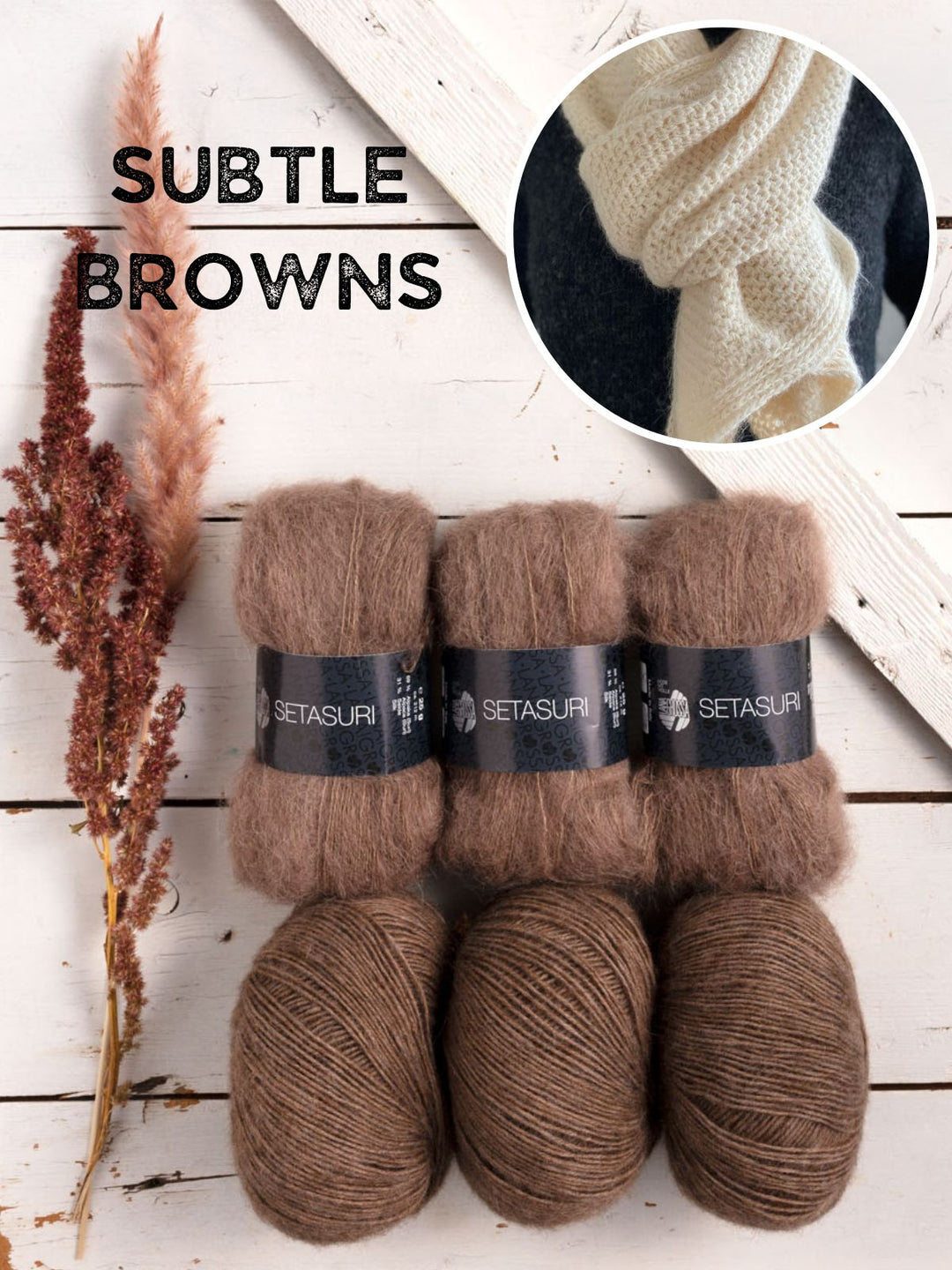 Haakpakket Ecopuno & Setasuri sjaal - Handmade Jolie