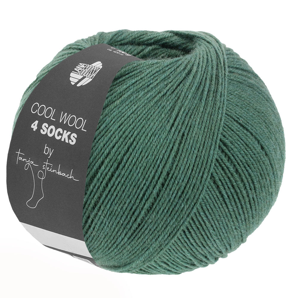 Cool Wool 4 Socks 7702 Grijsgroen