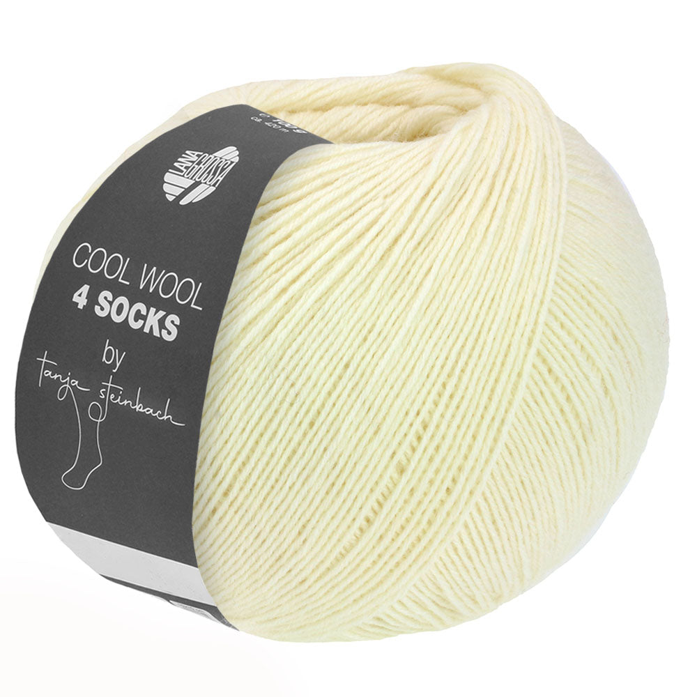 Cool Wool 4 Socks 7710 Ecru