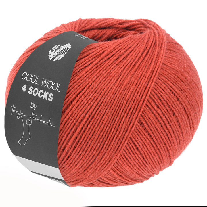 Cool Wool 4 Socks 7714 Terracotta
