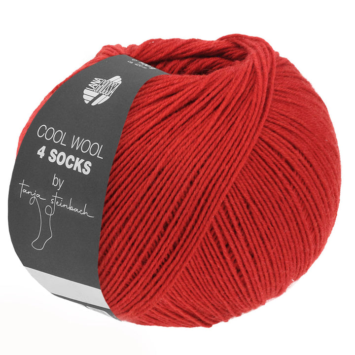 Cool Wool 4 Socks 7715 Donkerrood