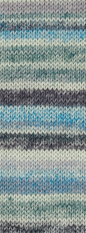 Cool Wool 4 Socks Print 7751 Grijs / Blauw / Groen