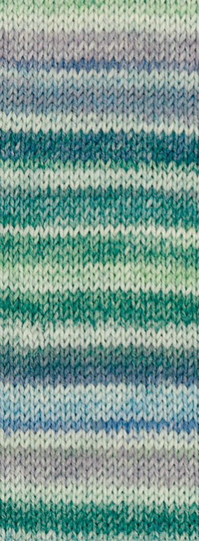 Cool Wool 4 Socks Print 7754 Lichtgrijs / Petrol / Grijsgroen