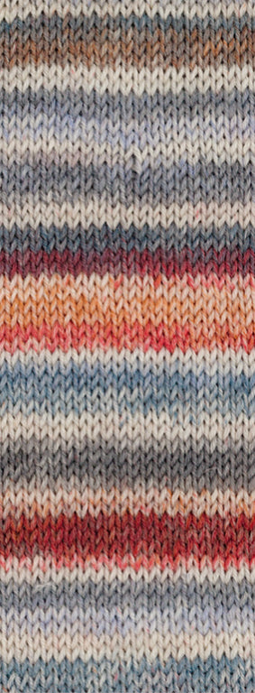 Cool Wool 4 Socks Print 7758 Lichtgrijs / Grijsblauw / Bruin / Petrol